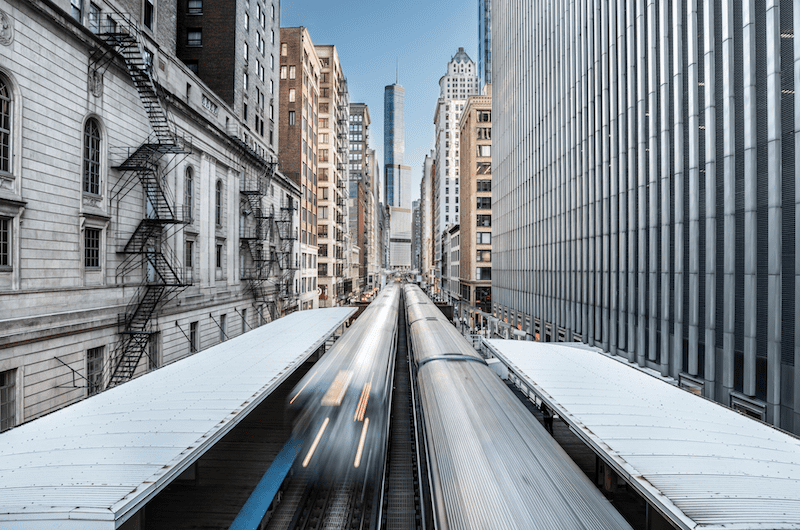 Trains at high speed